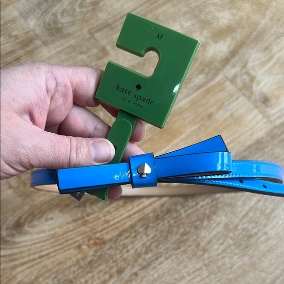 Kate Spade Blue Belt with Bow Detail M - Picture 1 of 5